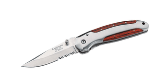 Kapesní nůž Herbertz 7,6 cm, dřevo Pakka, ocel
