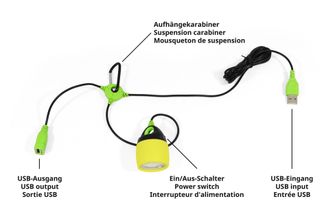 Origin Outdoor Připojitelná LED lampa žlutá 200 lumenů teplá bílá