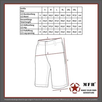 Americké krátké kalhoty MFH BDU Rip stop, černé