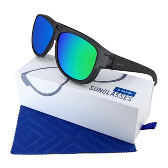ActiveSol El Aviador Fitover-Child polarizační sluneční brýle šedé/zrcadlové