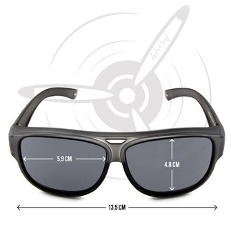ActiveSol El Aviador Fitover-Child polarizační sluneční brýle šedé