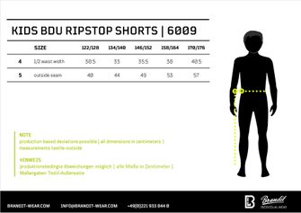 Dětské šortky BDU Ripstop značky Brandit, tmavě kamuflážová barva