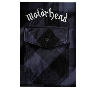 Brandit Motörhead Check košile s dlouhými rukávy, černá-šedá