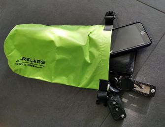 BasicNature 210T Lehký nepromokavý batoh 2 l světle zelený