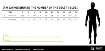 Brandit Iron Maiden Savage shorts The Number of The Beast, darkcamo
