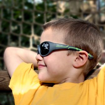 ActiveSol Kids @school sports Dětské polarizační sluneční brýle šedé/zelené