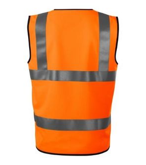 Rimeck HV Bright reflexní bezpečnostní vesta, fluorescenční oranžová
