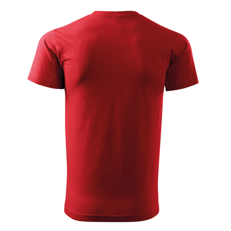 DRAGOWA krátké tričko český velký znak, červená 160g/m2