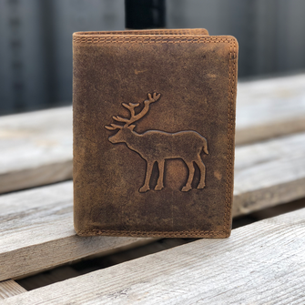Kožená peněženka vzor jelen
