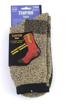 Polar 2-vrstvé termo ponožky 1 pár khaki