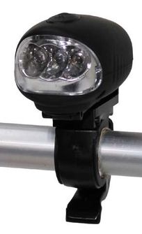 čelovka s držákem na kolo Fox Dynamo 1W 3x LED bílé lampa 