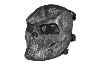GFC airsoft taktická maska Skull, stříbrná