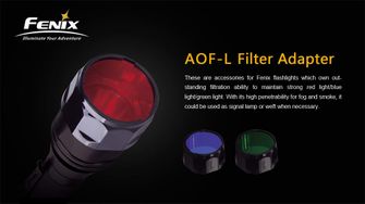 filtr pro baterky Fenix ​​AOF-L zelený adaptér filtr pro baterky Fenix ​​AOF-L zelený detaily produktu