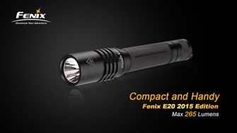 LED baterka Fenix ​​E20 Xp-E2 265 lumen kovové tělo