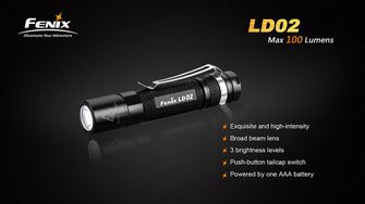 Fenix LED svítilna LD02 100 lumenů