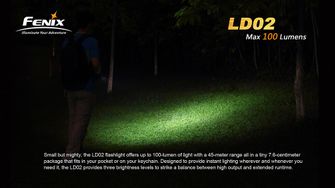 Fenix LED svítilna LD02 100 lumenů