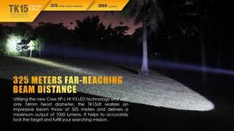 Fenix LED svítilna TK15, 1000 lumen