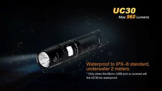 Fenix LED nabíjecí baterka UC30, 960 lumen