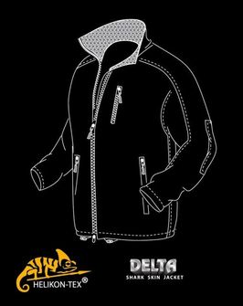 Helikon bunda Delta SoftShell Shark Skin černá