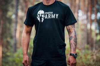 DRAGOWA krátké tričko spartan army, maskáčová 160g/m2