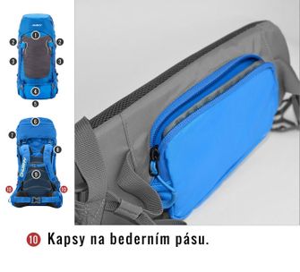 Husky Batoh Ultralight Rony New 50l modrá