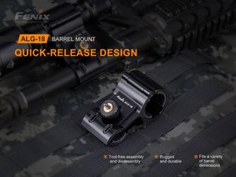 Montáž na zbraň Fenix ALG-18 k svítidlu