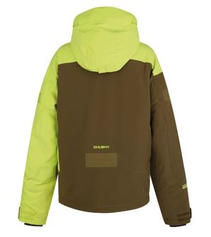 Husky Dětská lyžařská bunda Gomez Kids br. green / dark khaki