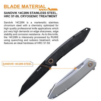 Nůž Ruike P831S, černý