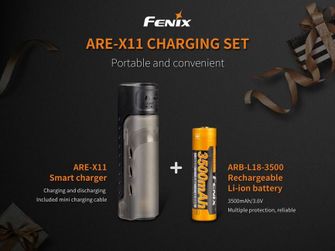 USB nabíječka Fenix ARE-X11 + 3500 mAh aku (Li-ion)