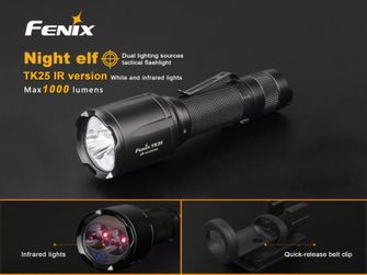 Taktická LED svítilna Fenix TK25 IR, 1000 lumenů