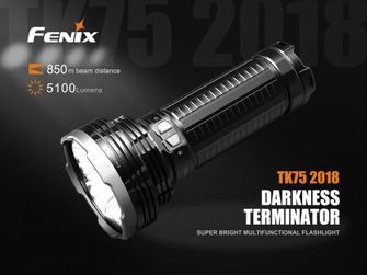 Svítilna Fenix TK75 4xCree XHP35 HI, 5100 lumenů