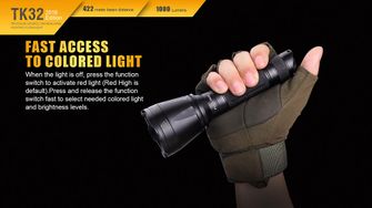 Taktická LED svítilna Fenix TK32 2016 XP-L, 1000 lumenů