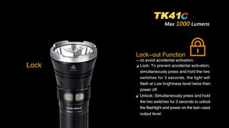 Svítilna Fenix TK41C, 1000 lumenů