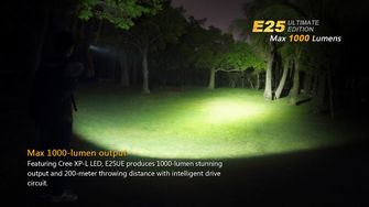 Svítilna Fenix E25 Ultimate Edition, 1000 lumenů