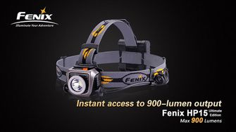 Čelovka Fenix HP15 Ultimate Edition, 900 lumenů