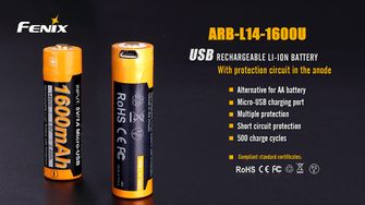 Fenix dobíjecí USB AA baterie Fenix ARB-L14-1600U