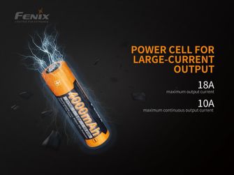 Dobíjecí batérie Fenix 21700 4000 mAh Li-Ion