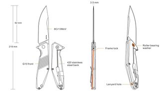 Zavírací kapesní nůž Ruike D191-B