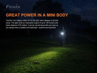 Fenix mini svítilna E01 V2.0