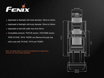 Otočné pouzdro Fenix ALC-01 pro svítilny