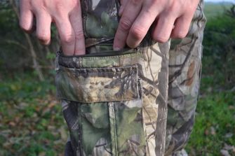 Loshan Sidney pánské zateplené kalhoty vzor Real tree hnědé
