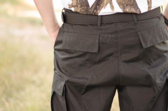 MFH BDU pánské kalhoty Rip-Stop černé