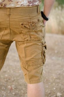 Mil-tec Vintage krátké kalhoty Prewash coyote