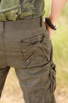 Mil-tec Vintage krátké kalhoty Prewash černé
