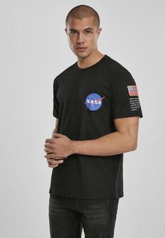 NASA pánské tričko Insignia Logo Flag, černé