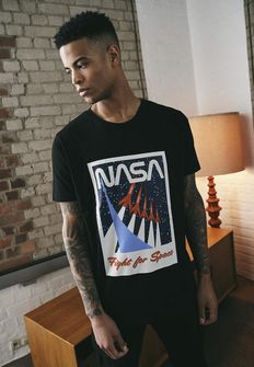 NASA pánské tričko Fight for space, černé