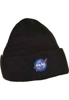NASA Beanie zimní čepice, černá