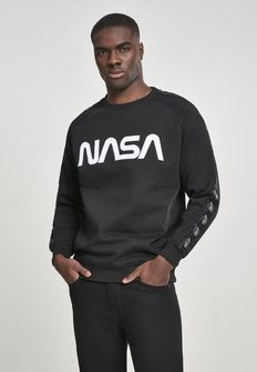 NASA Wormlogo Rocket pánská mikina, černá
