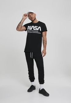 NASA pánské tričko Wormlogo, černé