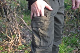 Pánské zateplené kalhoty Loshan disaster olivové